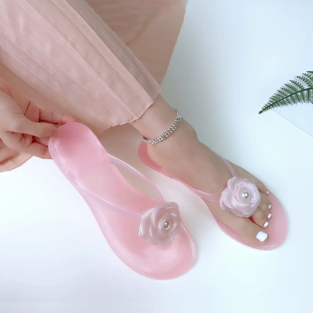 Y2 Amazon Casual Sandals Transparent Flip-Flops Women's Slippers Pvc Jelly Shoes Flat Shoes Temu Dropshipping - Image 8