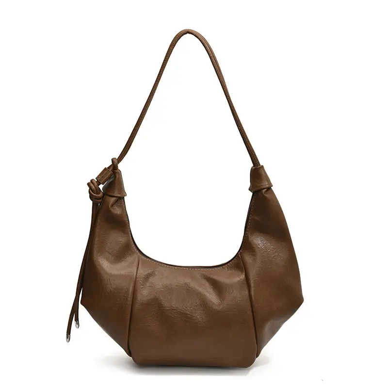Black Pleated Underarm Bag for Women 2024 - Image 4
