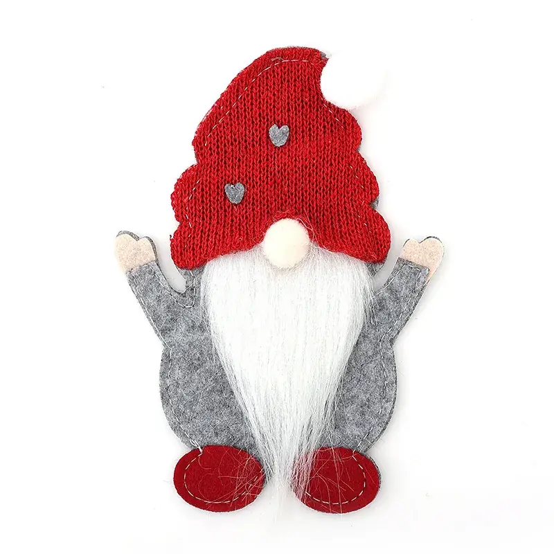 Cross-Country Christmas Gnome Doll Knife Fork Set