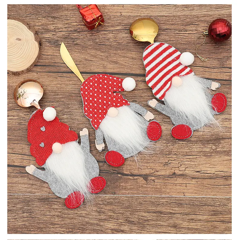 Cross-Country Christmas Gnome Doll Knife Fork Set — feature 11