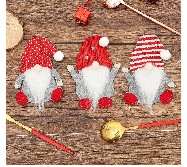 Cross-Country Christmas Gnome Doll Knife Fork Set — feature 12