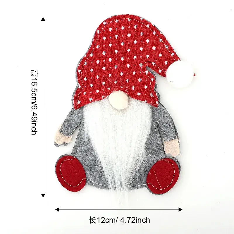 Cross-Country Christmas Gnome Doll Knife Fork Set