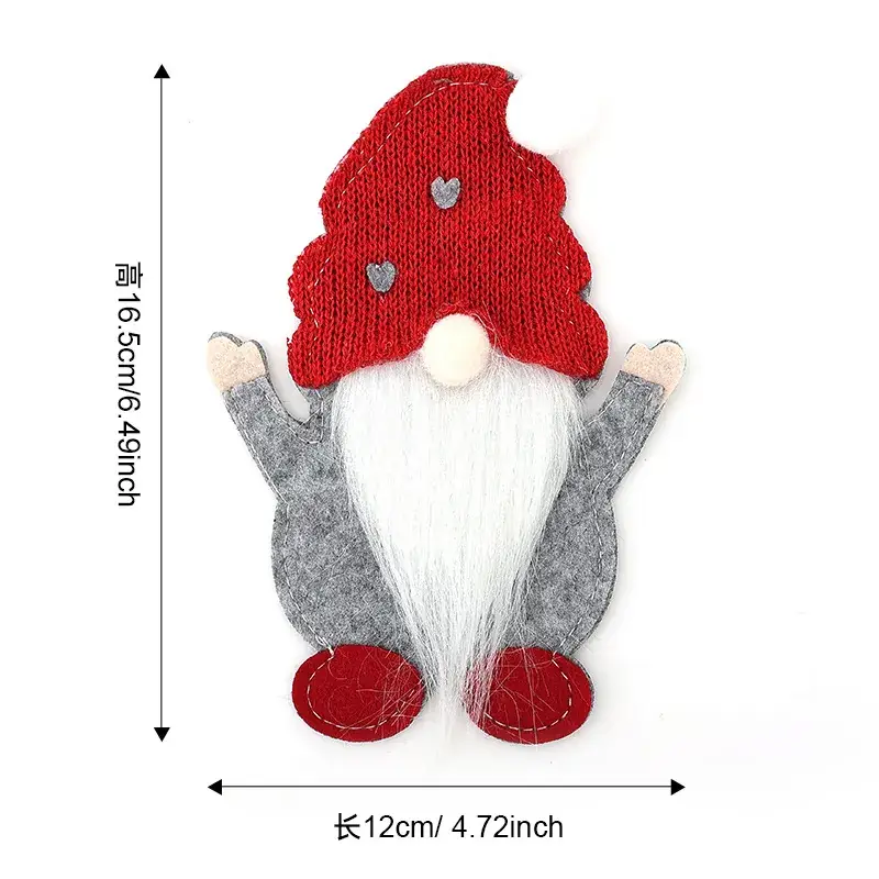 Cross-Country Christmas Gnome Doll Knife Fork Set