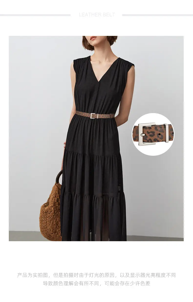 Leopard Leather Belt for Women Slim Fit All Match — feature 1