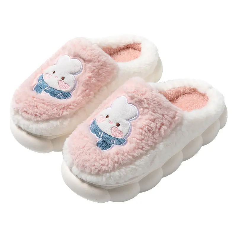 Cotton Slippers Men's Home Winter 2024 Warm Women's Dung-feeling Plush Household Cotton Slippers New Indoor Non-slip - Image 10