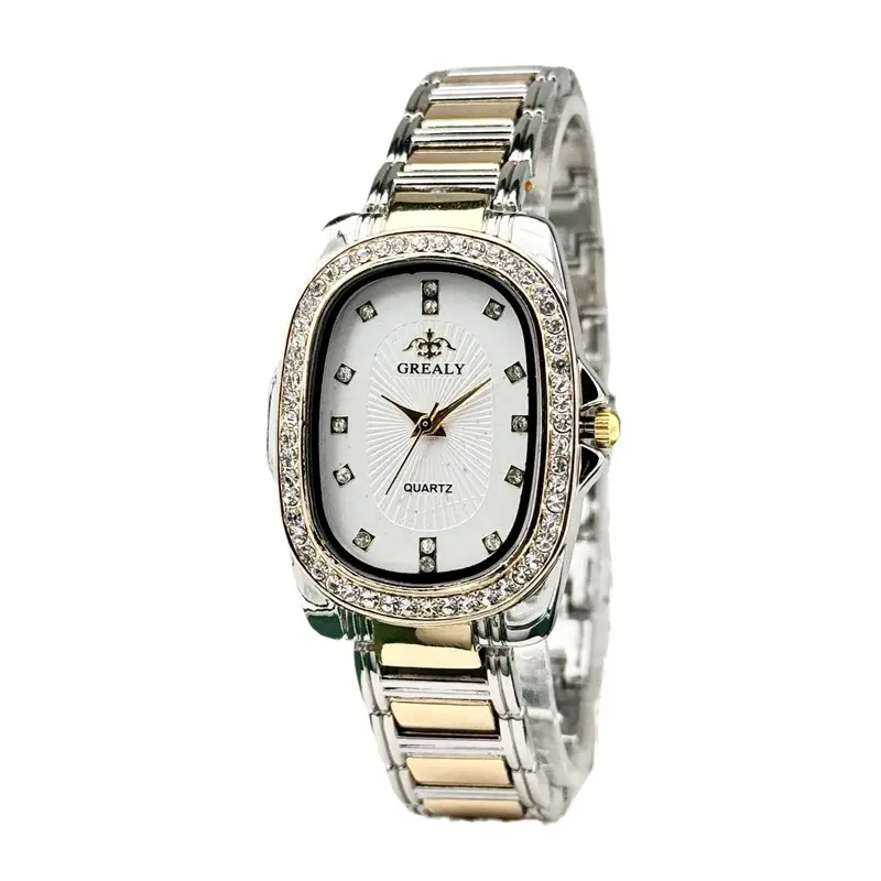 Grealy Women's Quartz Watch with Diamond Bracelet - Image 13