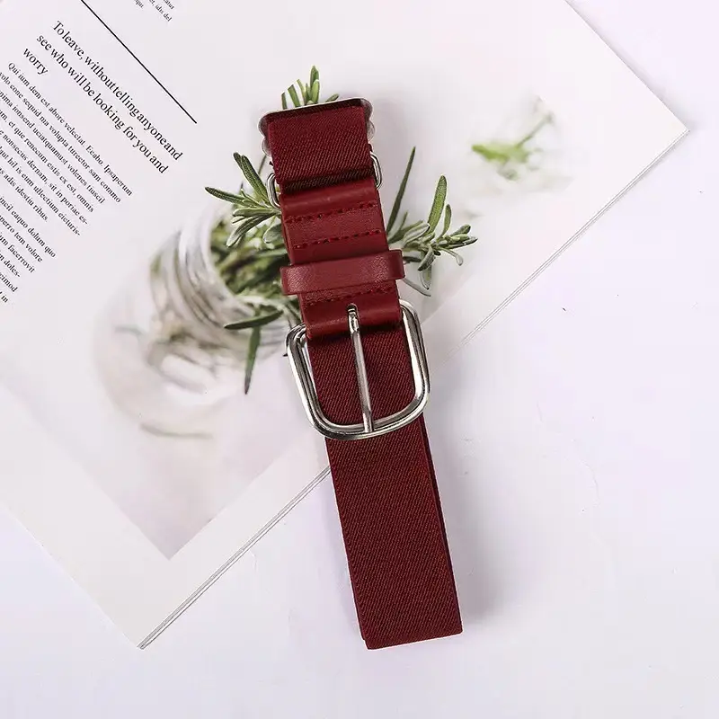 Adjustable Orange Elastic Belt for Men Women Clothing — feature 14