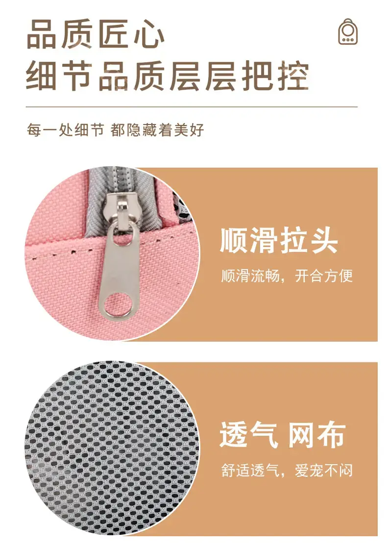 Foldable Pet Bag Blue Mesh Portable Cat Bag — feature 22