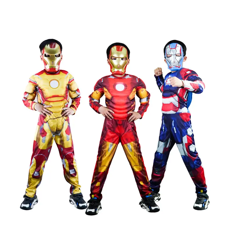 Halloween Kids COS Iron Man Hulk Captain America Optimus Prime Clothes Spider Flash Costume — feature 5