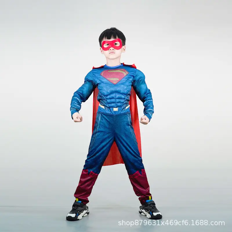Halloween Kids COS Iron Man Hulk Captain America Optimus Prime Clothes Spider Flash Costume