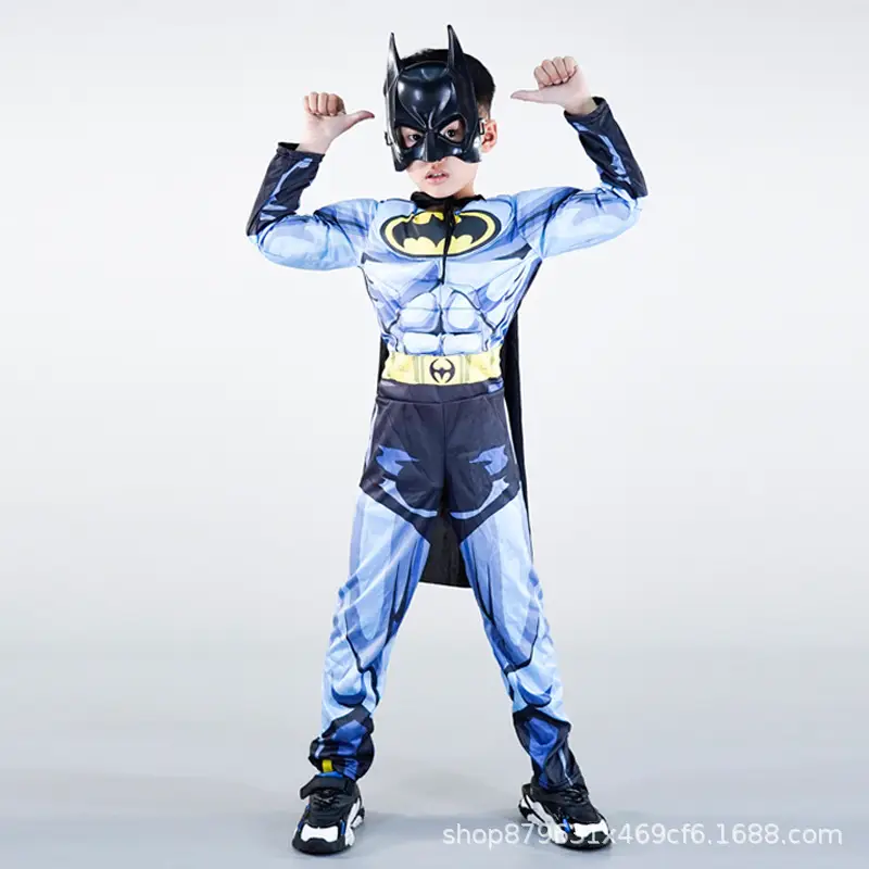 Halloween Kids COS Iron Man Hulk Captain America Optimus Prime Clothes Spider Flash Costume