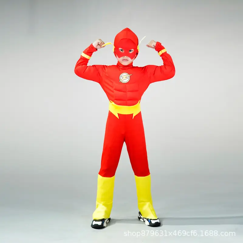 Halloween Kids COS Iron Man Hulk Captain America Optimus Prime Clothes Spider Flash Costume