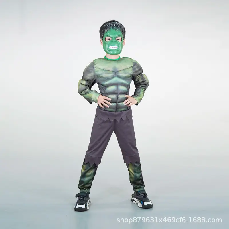 Halloween Kids COS Iron Man Hulk Captain America Optimus Prime Clothes Spider Flash Costume