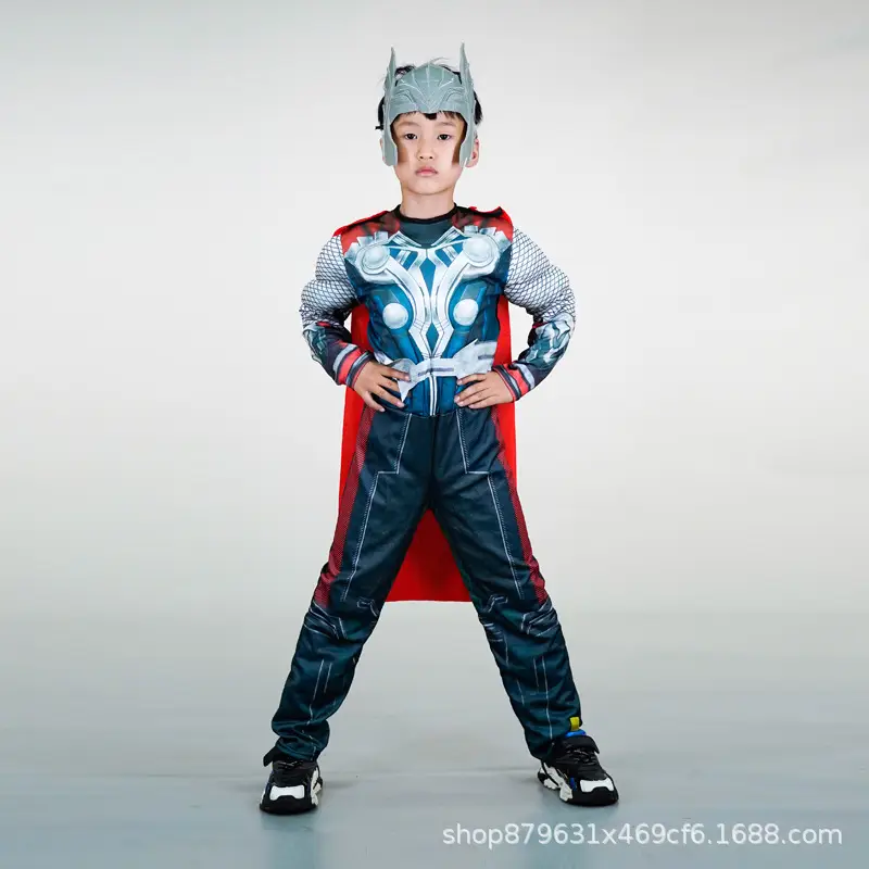 Halloween Kids COS Iron Man Hulk Captain America Optimus Prime Clothes Spider Flash Costume