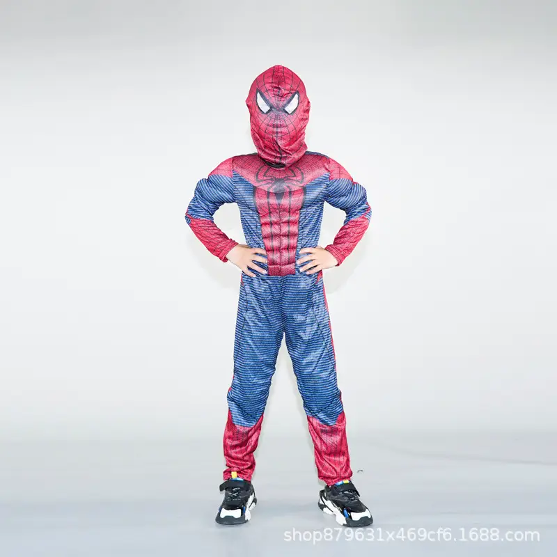 Halloween Kids COS Iron Man Hulk Captain America Optimus Prime Clothes Spider Flash Costume