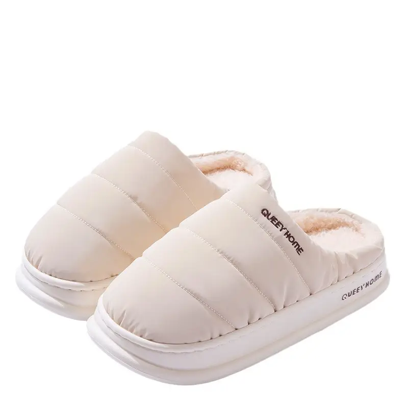 Waterproof Cotton Slippers for Women, Winter Home Use, Non-Slip, 2026 New Model, Indoor Home down Fabric Warm Slippers for Men, Suitable for Outdoor Wear - Image 9