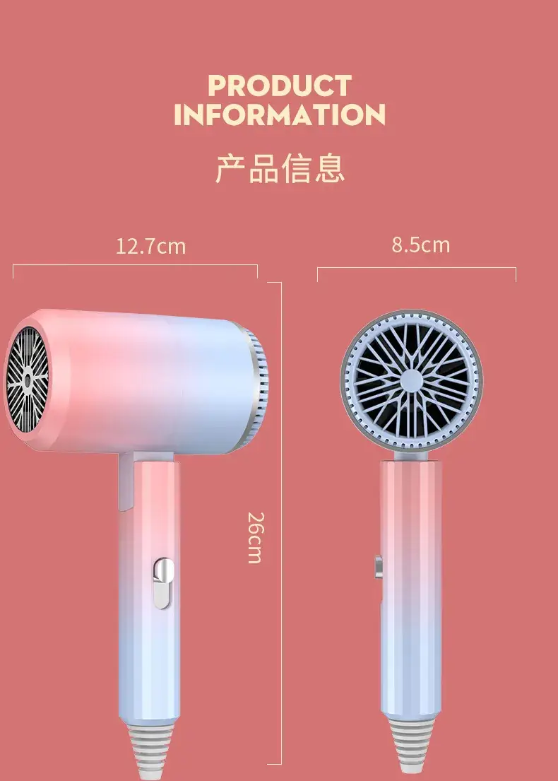 Smart Temp Hair Dryer Blue Light Student Hair Dryer — feature 19