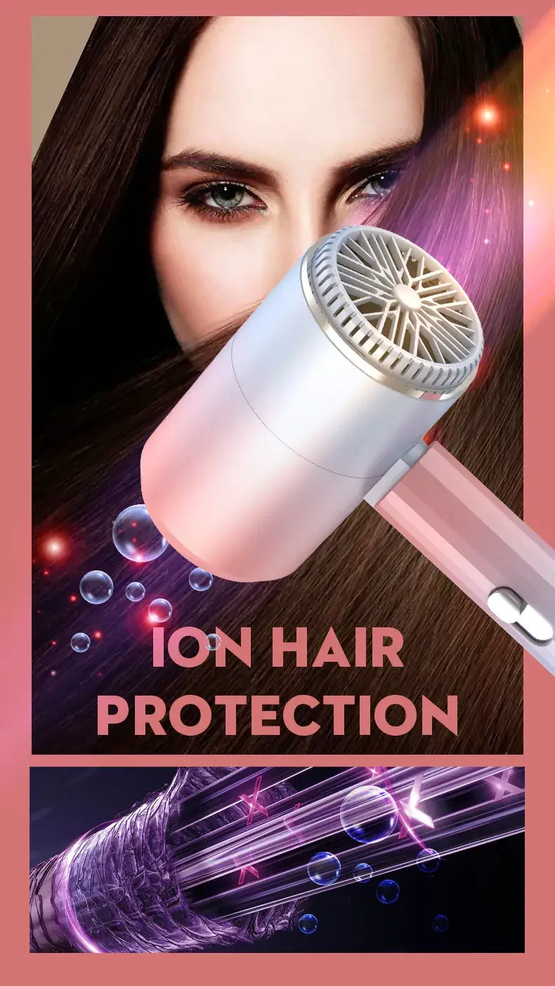 Smart Temp Hair Dryer Blue Light Student Hair Dryer — feature 8