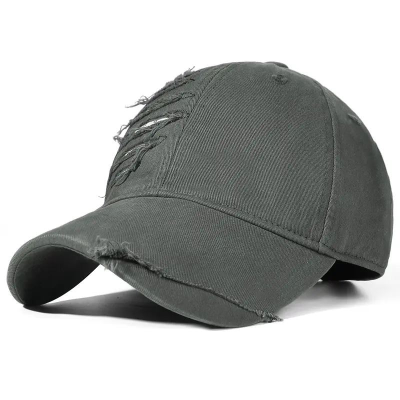 Women Men Vintage Hole Cap Brown All Season