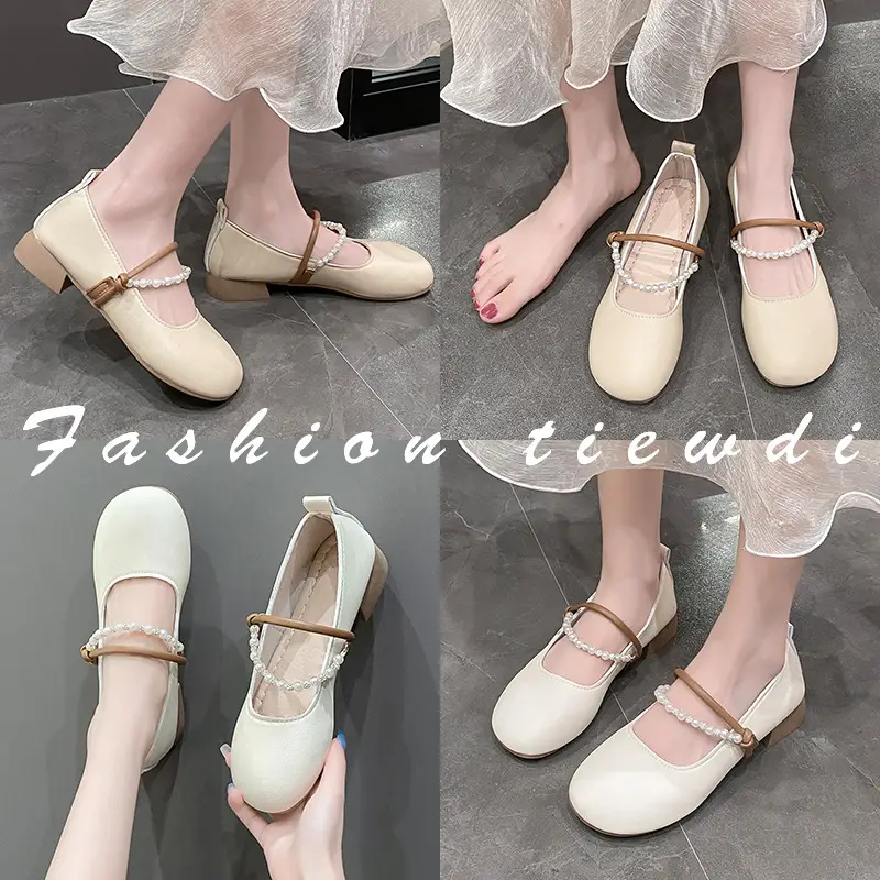 Elegant Mary Jane Flat Heels for Girls Spring Summer — feature 1