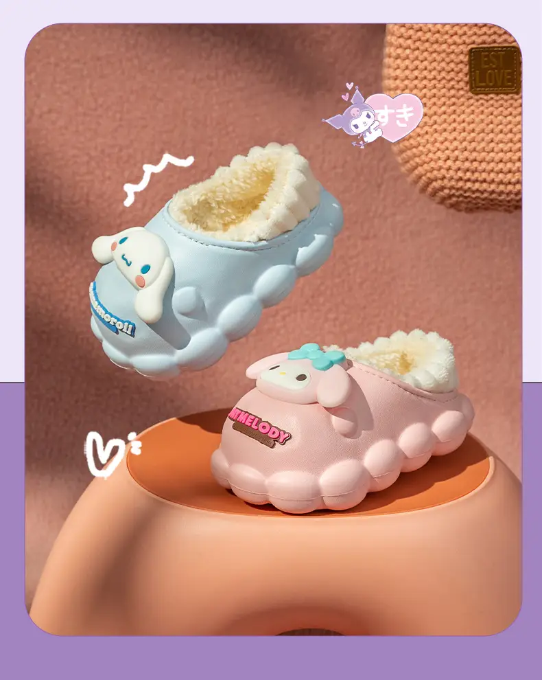 Sanrio Pink Cotton Winter Slippers for Girls — feature 13