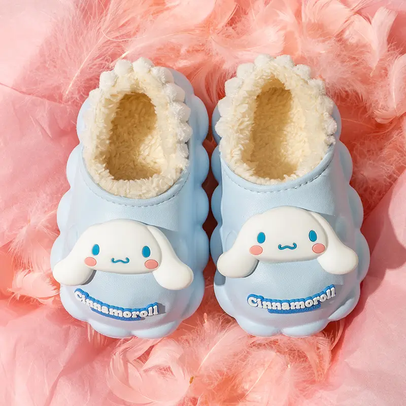 Sanrio Pink Cotton Winter Slippers for Girls