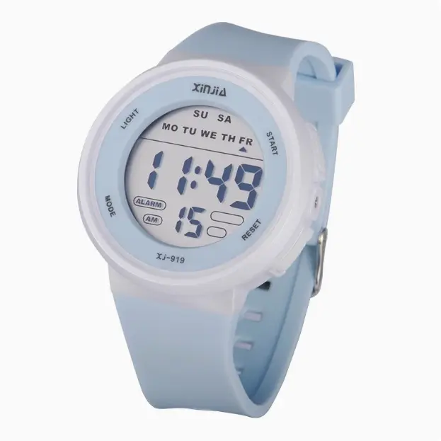 XJ-919 Waterproof Digital Watch Black Large Screen - Image 4
