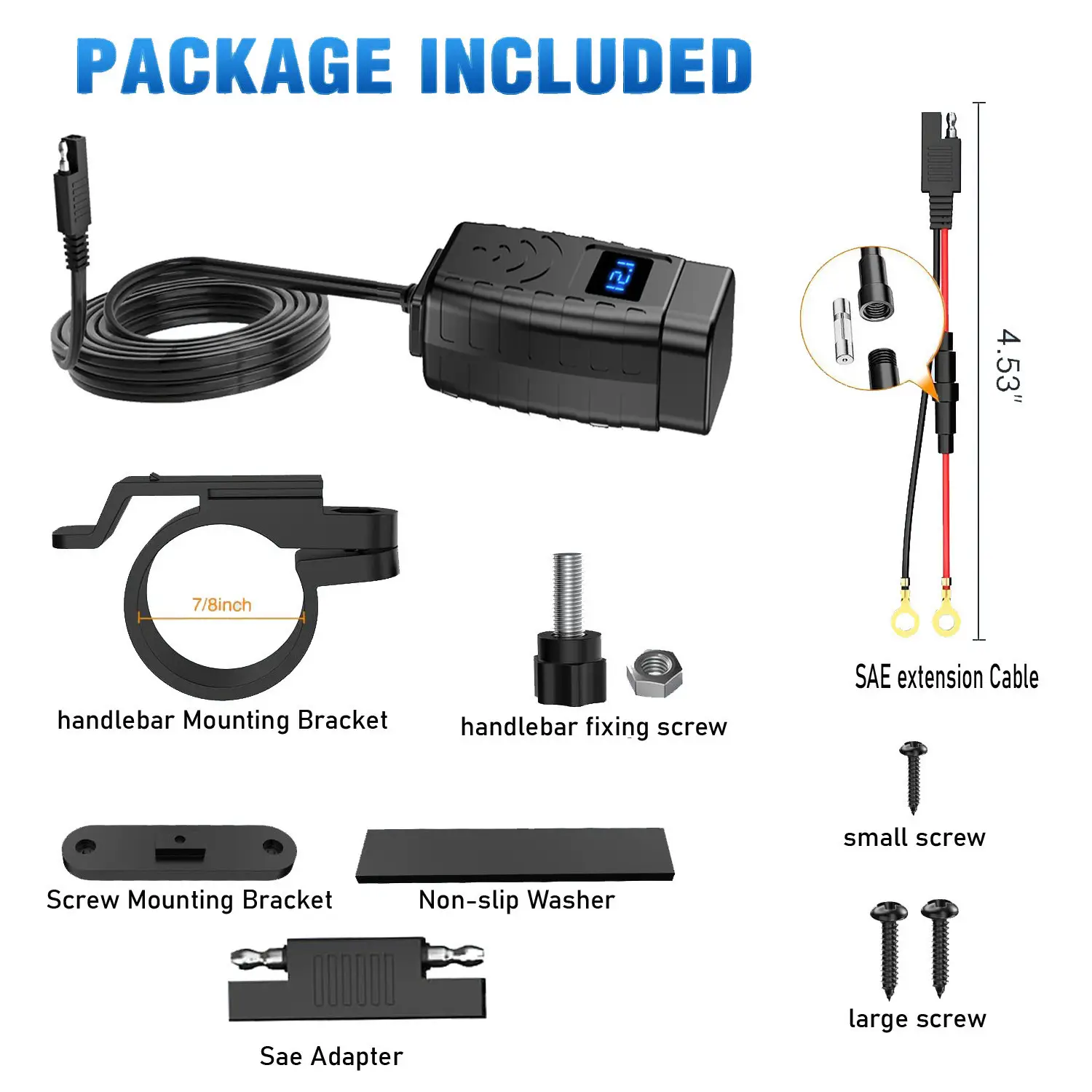 Dual USB Charger with Digital Display 12-24V — feature 11