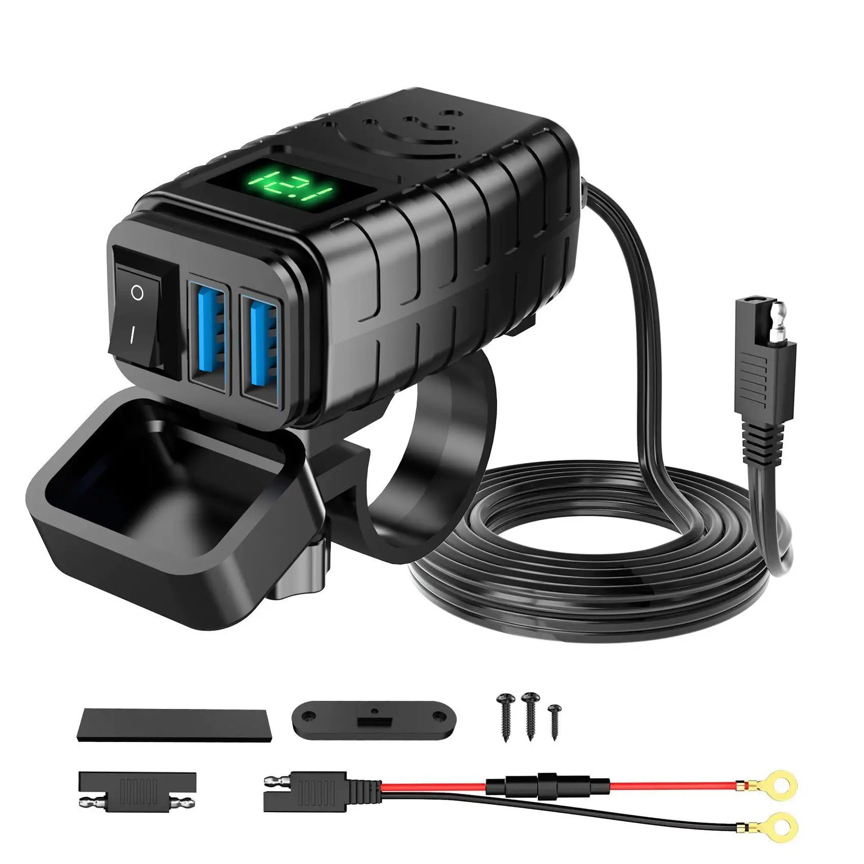 Dual USB Charger with Digital Display 12-24V — feature 8