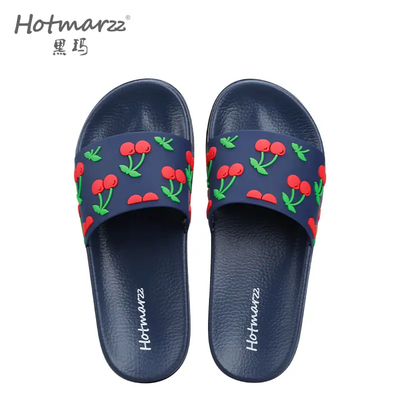 Hotmarzz Heima Ladies Bathroom Home Slippers Cute Non-Slip Bath Slippers PVC Outwear Shopping Slippers