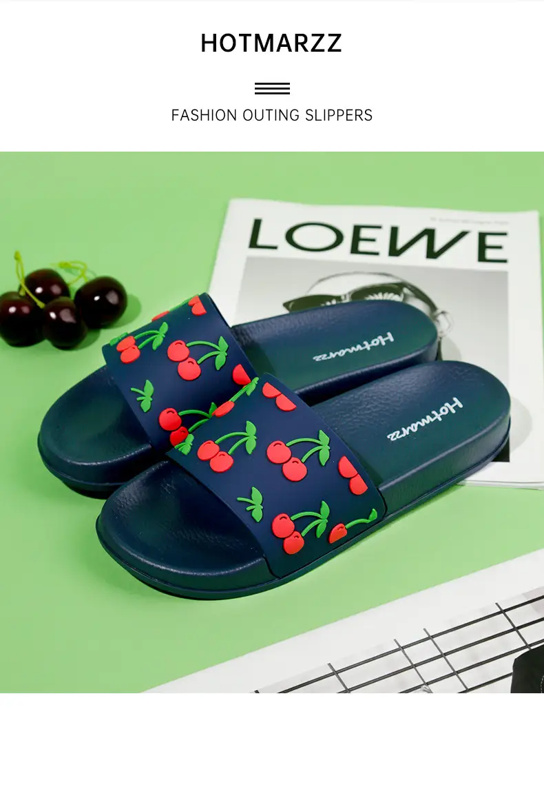 Hotmarzz Heima Ladies Bathroom Home Slippers Cute Non-Slip Bath Slippers PVC Outwear Shopping Slippers — feature 8
