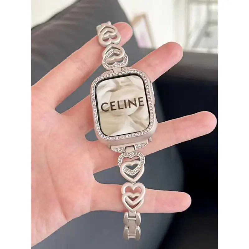 Suitable for Apple Watch 8Th Generation 7S10 Apple Watch iWatch 11Se Starlight Color Series Metal Strap 9 New