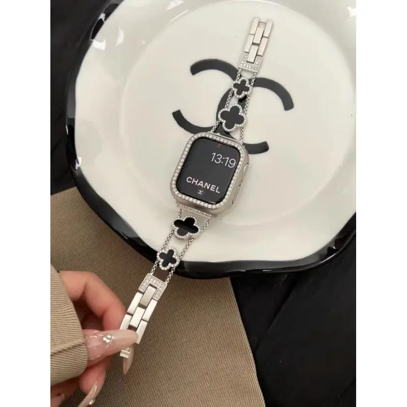 Suitable for Apple Watch 8Th Generation 7S10 Apple Watch iWatch 11Se Starlight Color Series Metal Strap 9 New
