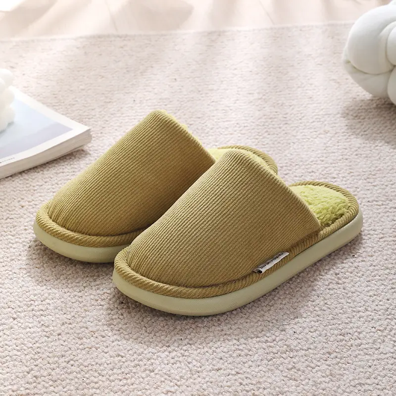 Thick-Soled Cotton Slippers for Women, Autumn and Winter 2026 New Model, Indoor Non-Slip Couple's Warm Floor Slippers for Men in Winter - Image 7