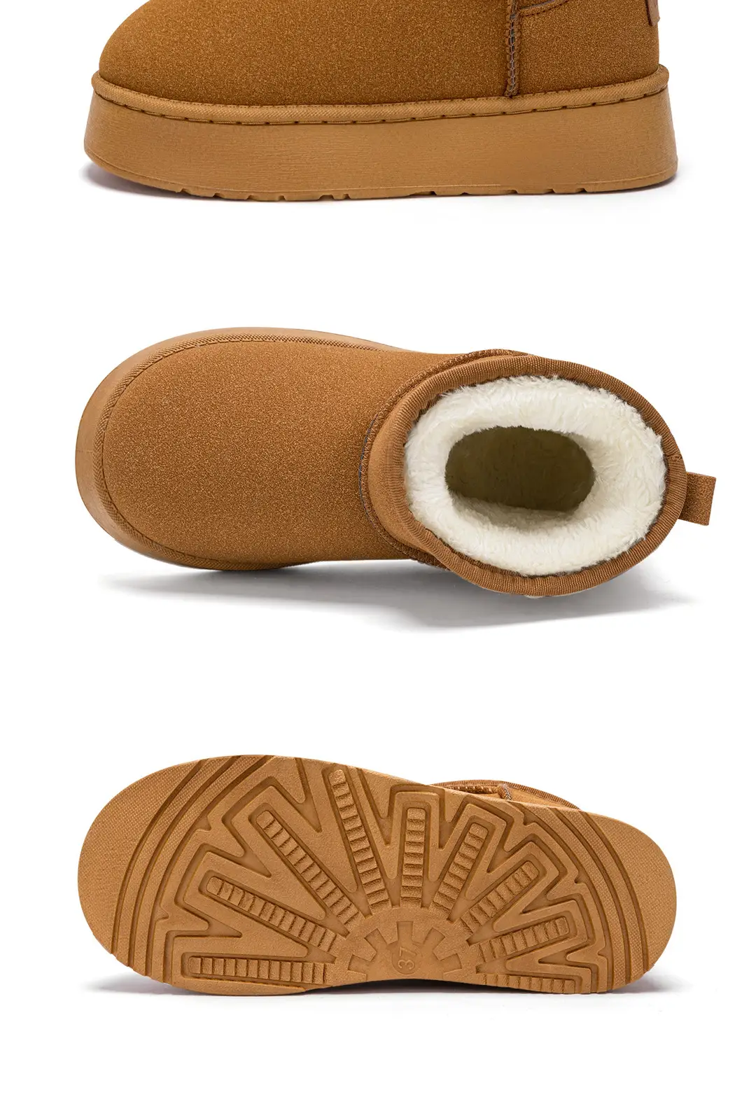 Thick-Soled Snow Boots for Women 2026 New Winter Non-Slip Fleece-Lined Thickened Warm Casual Short Boots Cotton Shoes for Women to Wear Outside — feature 23