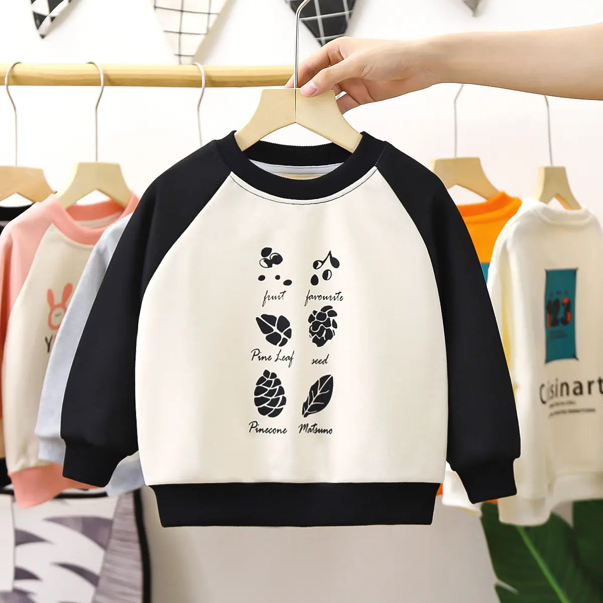 Children's Pink Good Hiike Sweatshirt Long Sleeve T-Shirt