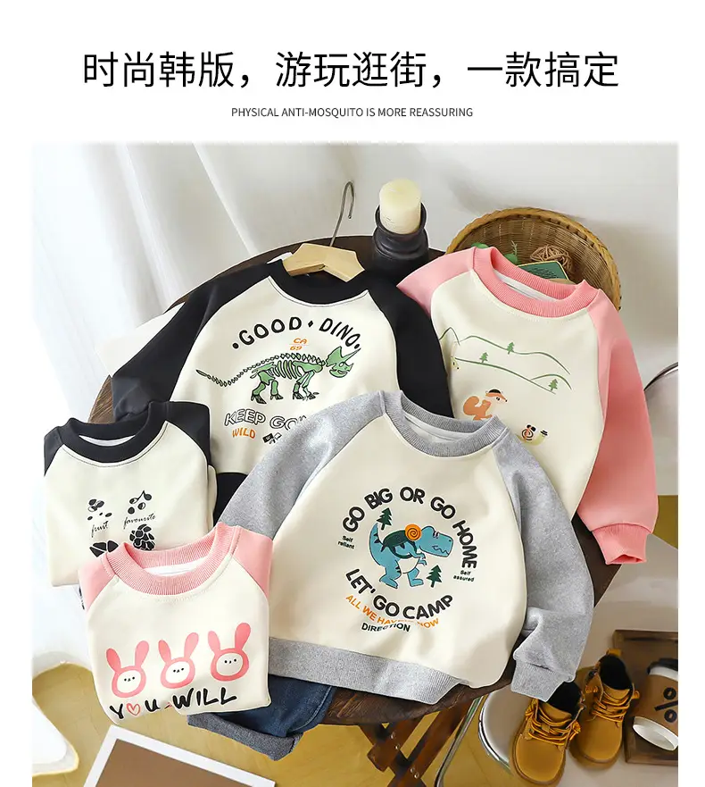 Children's Pink Good Hiike Sweatshirt Long Sleeve T-Shirt — feature 4