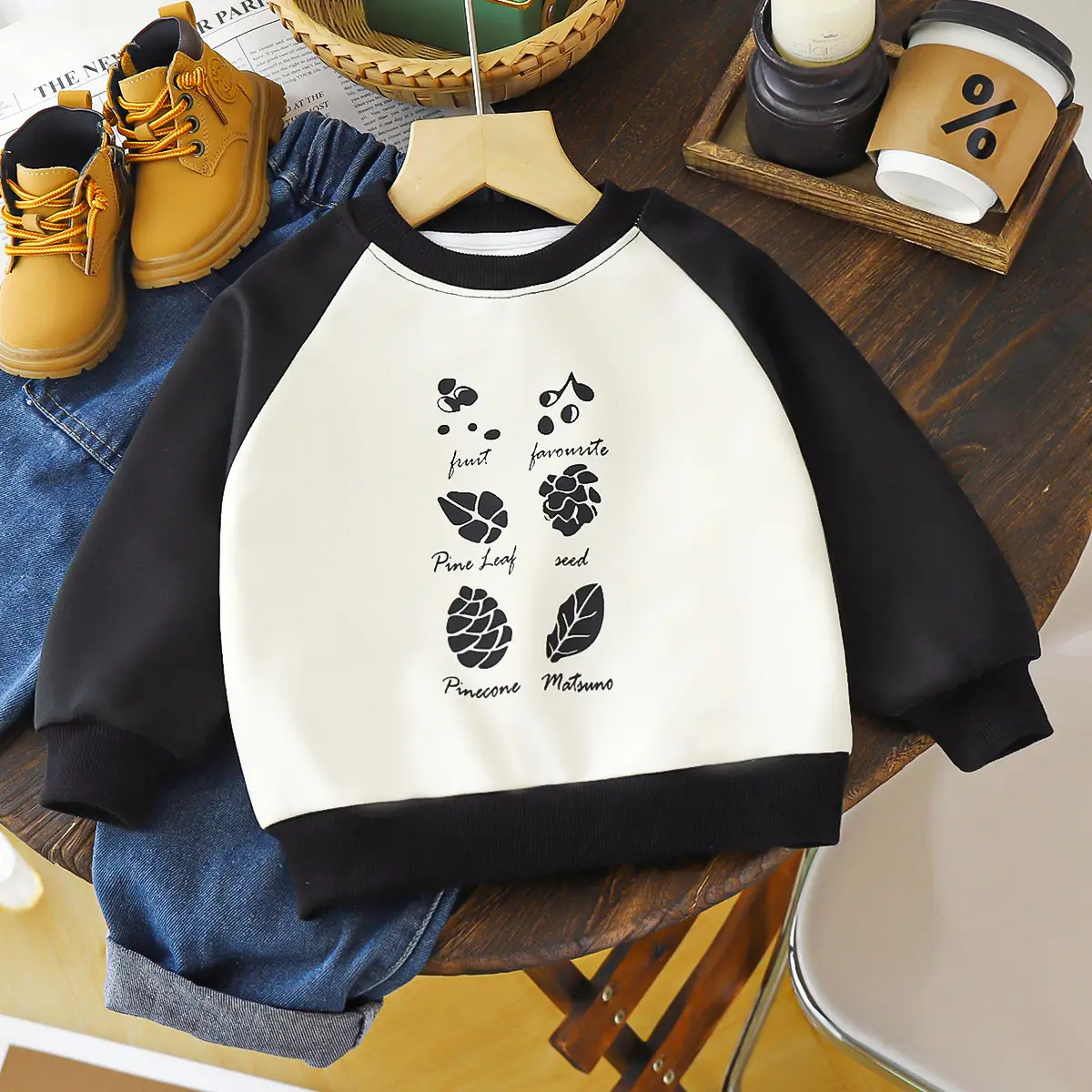 Children's Pink Good Hiike Sweatshirt Long Sleeve T-Shirt