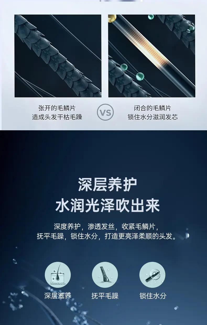 Electric Hair Dryer 68°C Constant Temp Cold Hot Air — feature 10