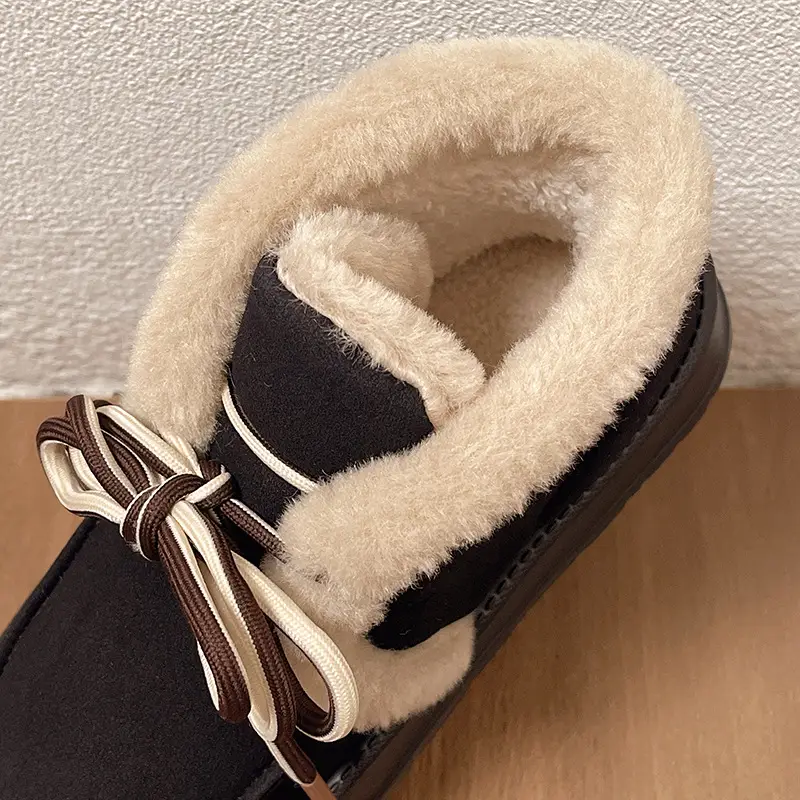 Snow Boots Women's Winter Fashion All-match Short Boots Blanket Thick-bottom EVA Non-slip Thickened Warm Snow Maomao Cotton Shoes - Image 7