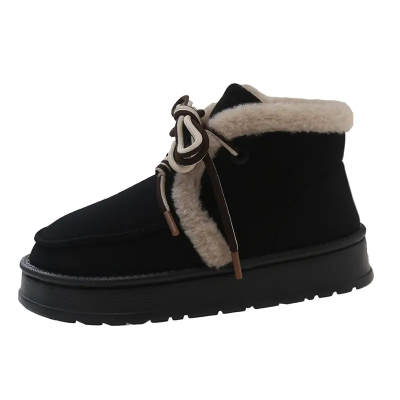 Snow Boots Women's Winter Fashion All-match Short Boots Blanket Thick-bottom EVA Non-slip Thickened Warm Snow Maomao Cotton Shoes - Image 8