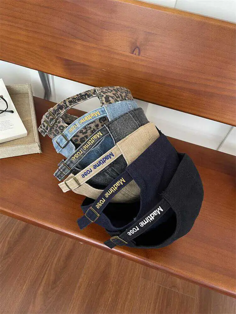 Women's Beige Cotton Baseball Cap with "MAD TIME" Embroidery — feature 30