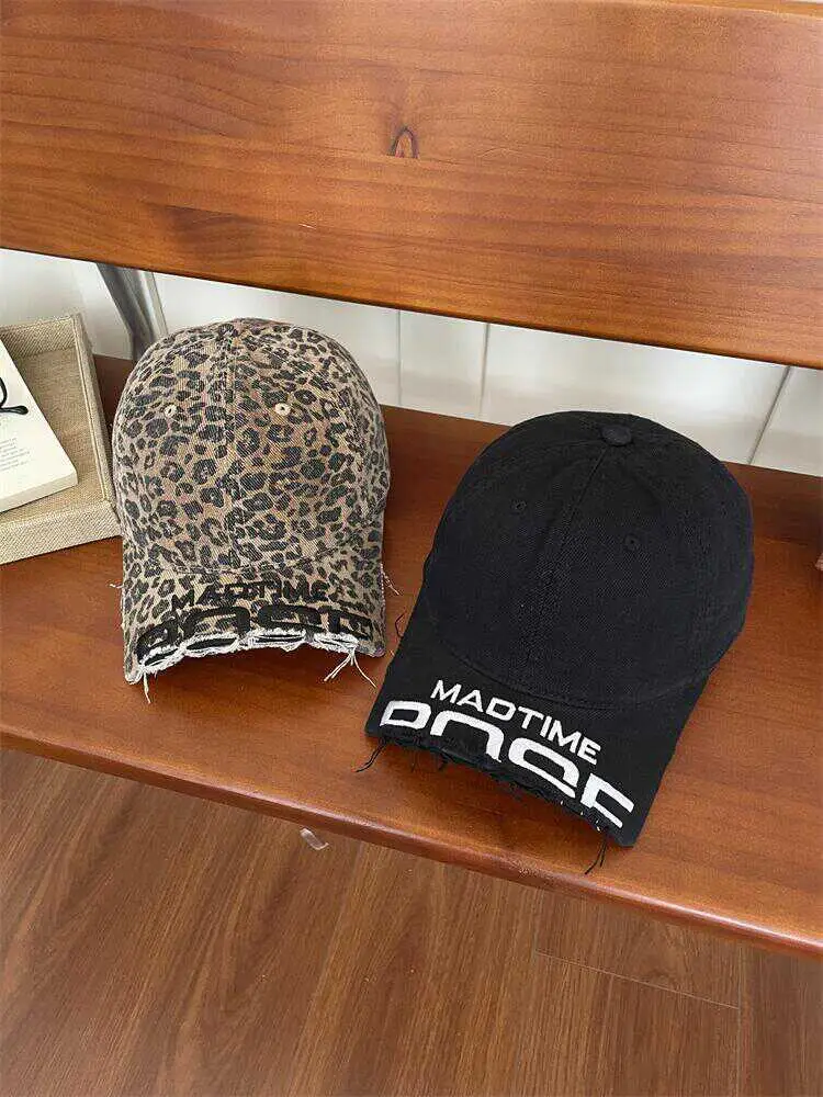 Women's Beige Cotton Baseball Cap with "MAD TIME" Embroidery — feature 8