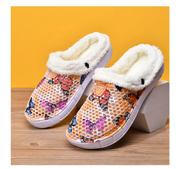 Warm Butterfly Clogs for Girls Autumn Winter — feature 14