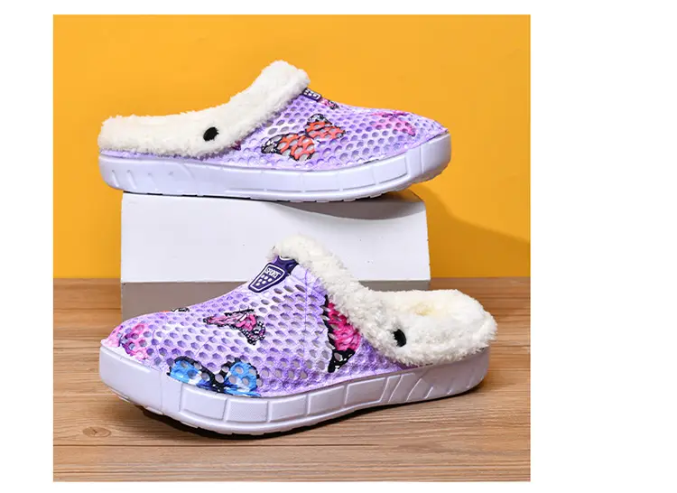 Warm Butterfly Clogs for Girls Autumn Winter — feature 15