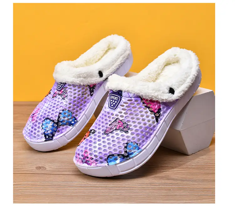 Warm Butterfly Clogs for Girls Autumn Winter — feature 17