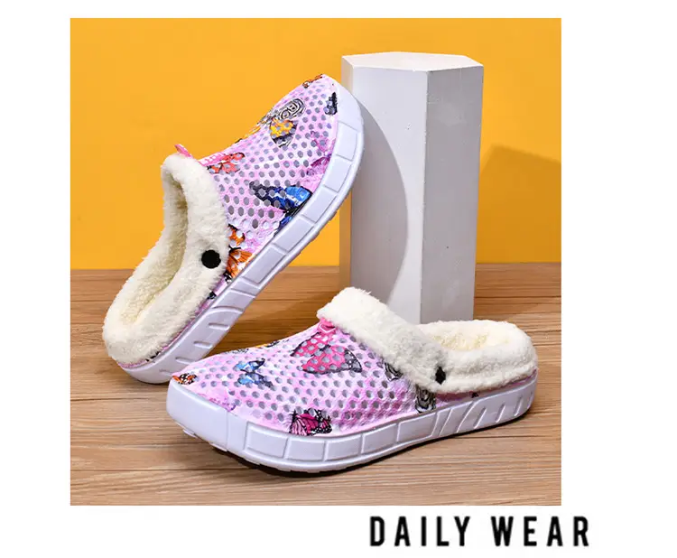 Warm Butterfly Clogs for Girls Autumn Winter — feature 19