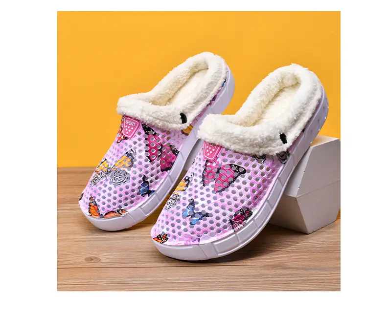 Warm Butterfly Clogs for Girls Autumn Winter — feature 20