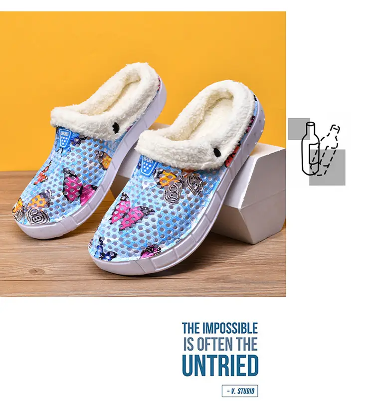 Warm Butterfly Clogs for Girls Autumn Winter — feature 8