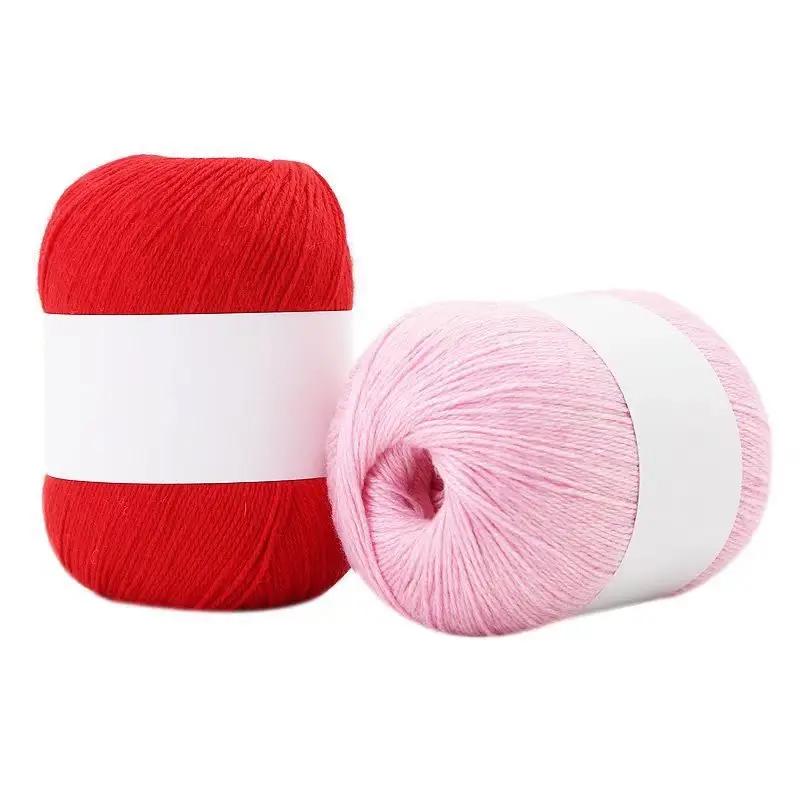 Factory wholesale three-strand cashmere wool hand-woven medium-thick cashmere yarn knitted scarf wool group woven foreign trade materials